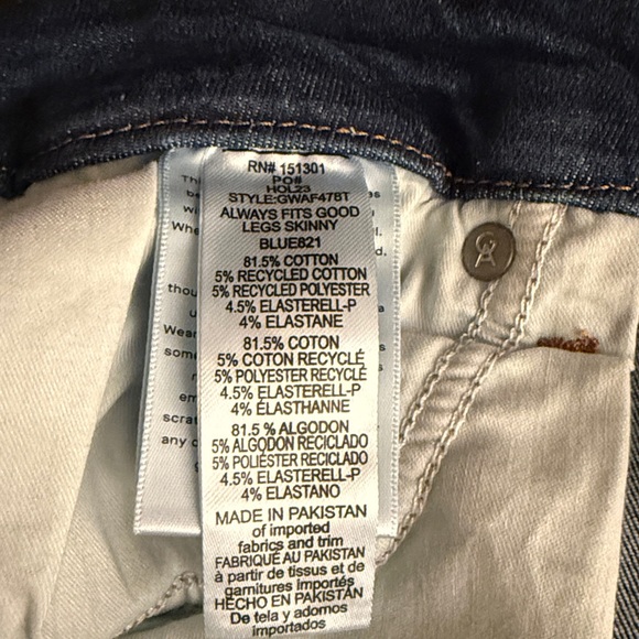 $149 Good American jeans Women’s size 14 - 18 Good Waist high rise skinny - Picture 10 of 11